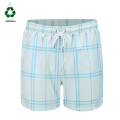 Environmentally recyclable male Rpet swimming shorts with mesh lining for quick-drying beach shorts eco friendly pants